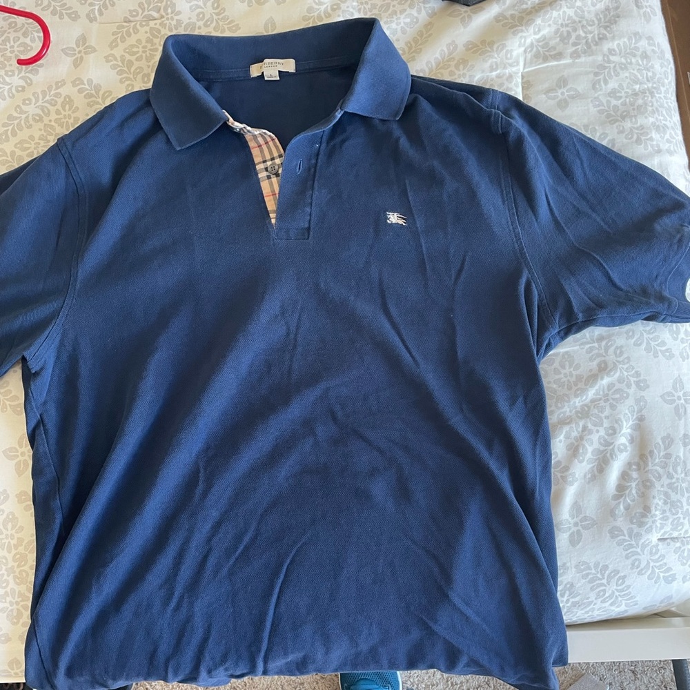 Men’s Burberry Navy blue polo